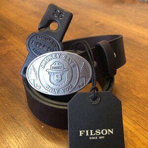 FILSON - Smokey Bear belt - Made in USA - RARE - 36